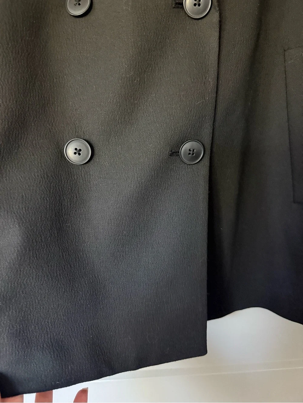 Madewell Caldwell Double Breasted Blazer Black Two Button Edition – Size XXL